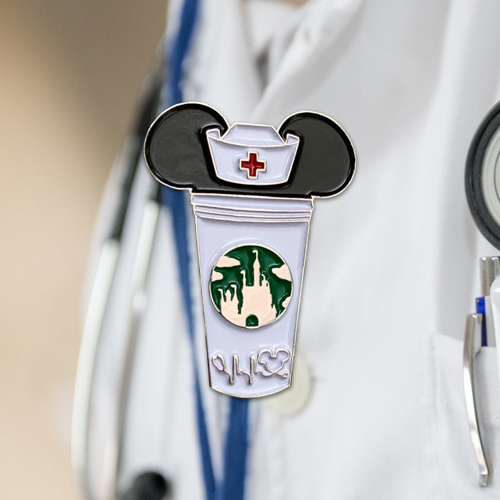 Nurse Castle Cup Enamel Pin